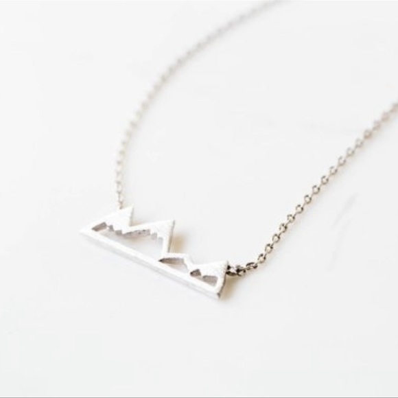 🔥1 day sale🔥Snow Mountain Necklace(silver color) - Picture 2 of 4